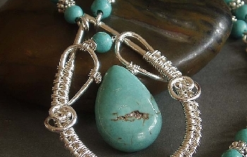 montana wire wrapped necklace