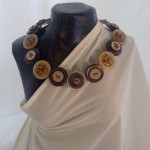 Brown Button Necklace by KarlyMichelle