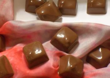 handmade homemade chocolate covered caramel candy