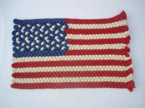 handmade braided flag