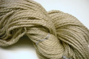 Oatmeal Superwash Merino Hand Spun 2ply 200yds Wool Yarn