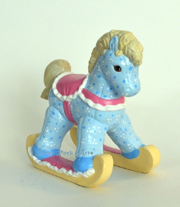 Blue Ceramic Rocking Horse