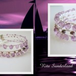 Amethyst & Freshwater Pearl Wirewrapped Bracelet