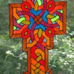 Glazz Tattz Stained Glass Stickies Celtic Cross