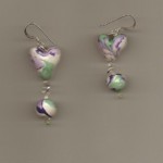 Handmade Polymer Clay Heart Earrings