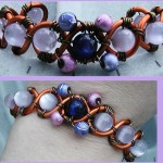 Wire & Bead Cuff Bracelet