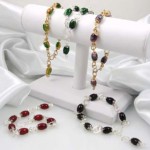 Beaded & Handwrapped Wire Spiral Bracelets