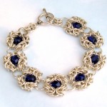 Cobalt Romanov Chainmaille Bracelet