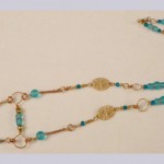 Wirewrapped & Hammered Brass Necklace