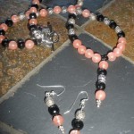 Cherry Bomb Beaded Necklace & Earring Set