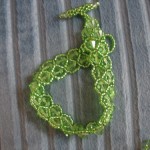 Green with Envy Handsewn Seed Bead Bracelet