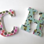 Wooden with Patterns Letters Wall Hangings