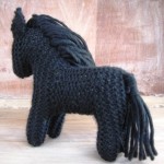 Crocheted Black Beauty