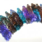 Feathery Sparkly Fiber Beads