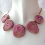 Handmade Polymer Clay Bead Necklace
