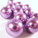 Purple Glass Pearls