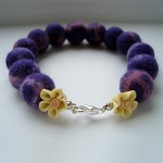 Streaky Felted Bracelet