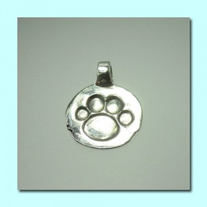 Silver Paw in a Series of Pendants 