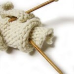 Knitting needles and yarn