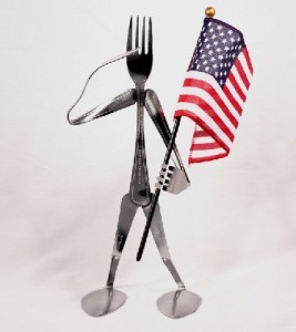 Patriotic Fork Person