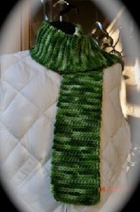 Handmade Green Scarf