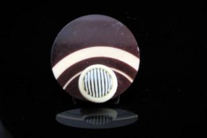 Circles Vintage Celluloid Button Ring