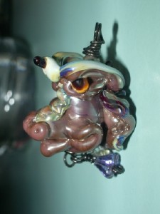 glass dragon pendant