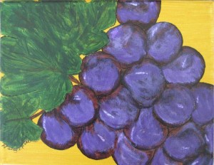 Purple Grapes Painting