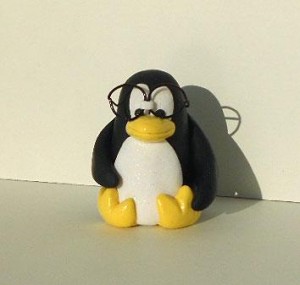 polymer clay penguin