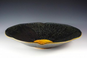 handmade pottery serving bowl