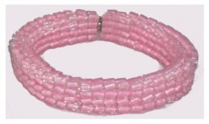 Pink Herringbone Bracelet by GrandtMelb 