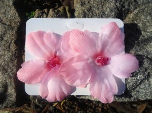 Pink Peony Shoe Clips by LeighAnnBradyDesigns 