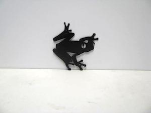 Frog 2 ST 2010 P Shadow Wildlife Metal Art Silhouette by CabinHollowMetalArt