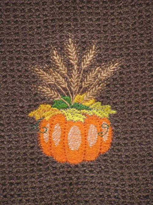 Thanksgiving Bouquet Microfiber Hand Towel Kitchen Towel by StitchinStation