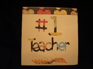 Handmade Teacher Card