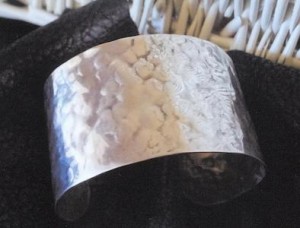 Sterling Silver Hammered Cuff by LadyFaithJewelry
