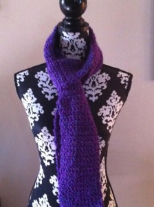 Plush Under the Violet Moon Scarf by HandmadeMagick