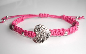 Pink Macrame Handmade Bracelet